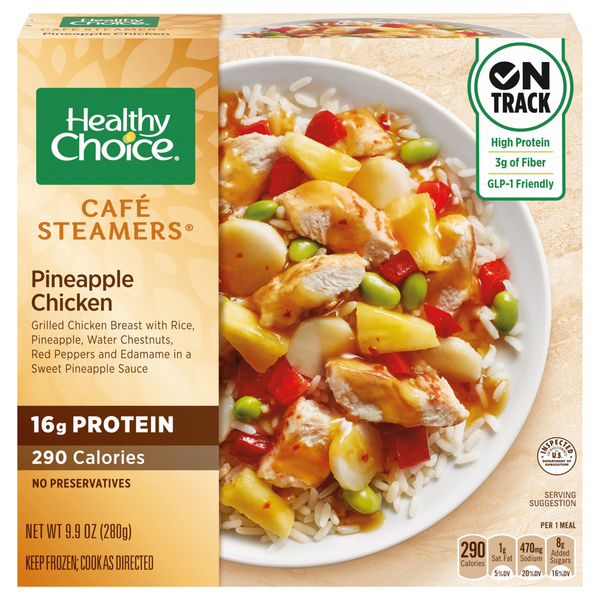 Healthy Choice Cafe Steamers Pineapple Chicken Frozen Meal
