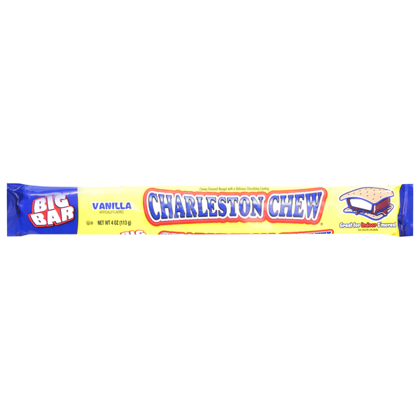 Charleston Chew Chocolate Covered Vanilla Candy Big Bar