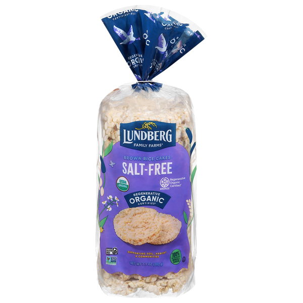 Lundberg Rice Cakes Brown Rice Salt Free Vegan Organic