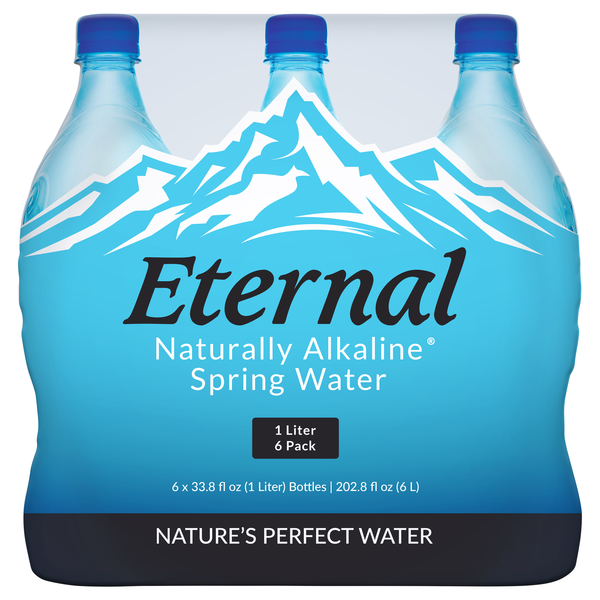 Eternal Naturally Alkaline Spring Water - 6 pk