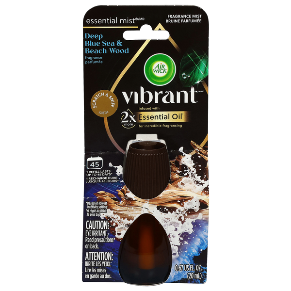 Air Wick Vibrant Deep Blue Sea & Beach Wood Scented Oil Refill