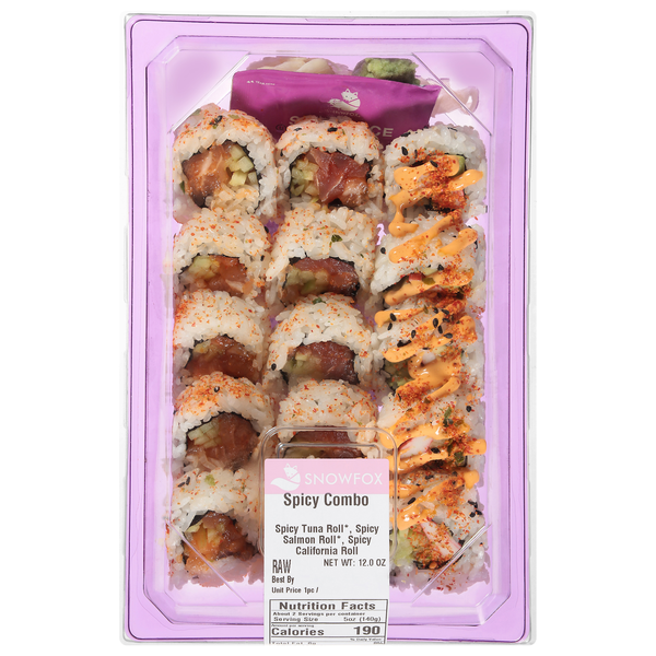 Snowfox Spicy Combo Sushi Rolls