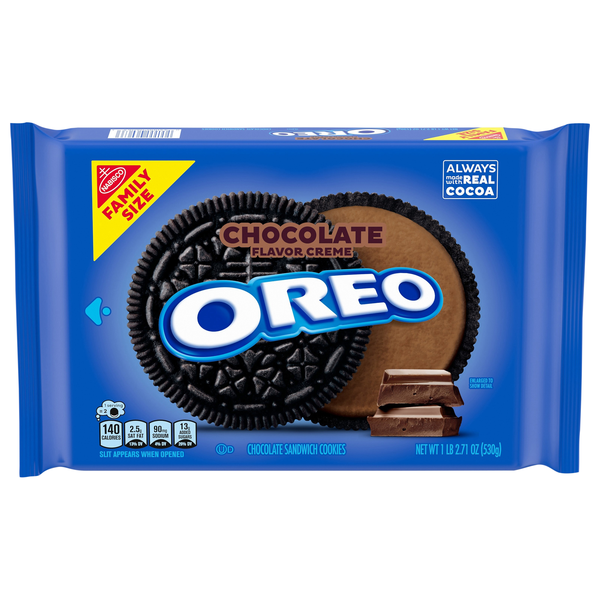 OREO Chocolate Creme Chocolate Sandwich Cookies Family Size