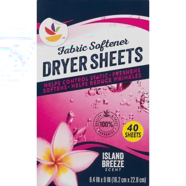Save on GIANT Fabric Softener Dryer Sheets Island Breeze Order Online