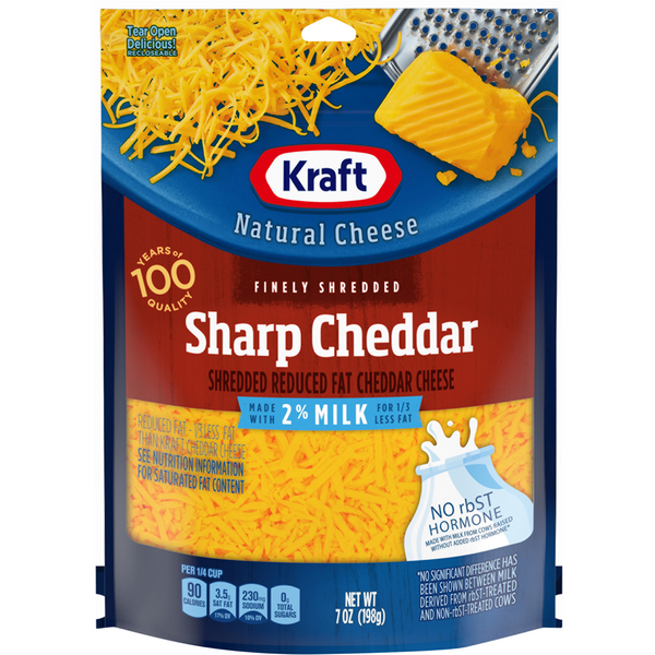 Save On Kraft Reduced Fat Sharp Cheddar Cheese Made With 2 Milk
