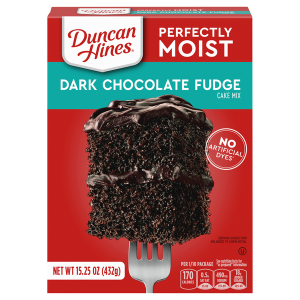 Duncan Hines Perfectly Moist Dark Chocolate Fudge Cake Mix