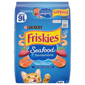 Friskies Seafood Sensations Salmon Tuna Shrimp Seaweed Adult Dry Cat Food