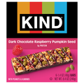 KIND Gluten Free Dark Choc Raspberry Pumpkin Seeds Fruit & Nuts Bars 6 ct