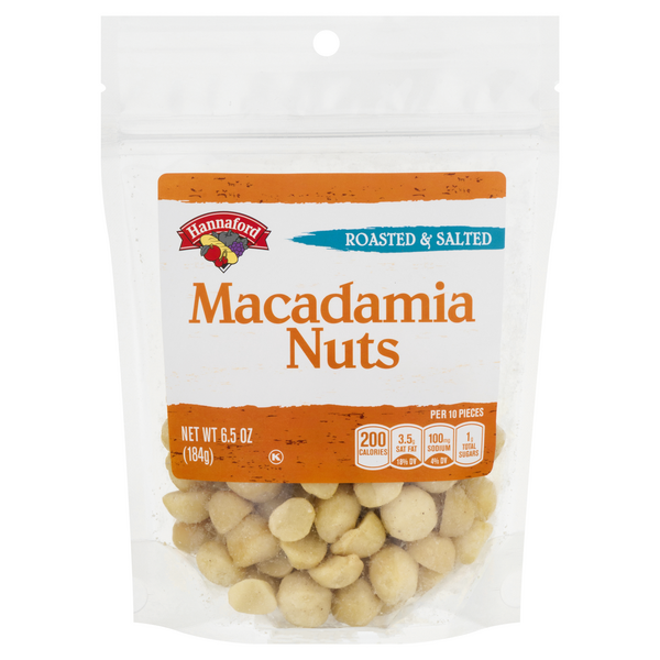 Hannaford Macadamia Nuts Roasted & Salted