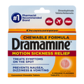 Dramamine Chewable Formula Motion Sickness Relief Orange Flavored Tablets