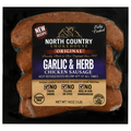 North Country Smokehouse Garlic & Herb Chicken Sausage - 4 ct