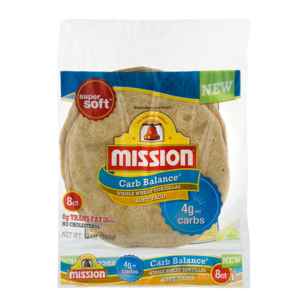 Mission Whole Wheat Carb Balance Street Tacos Tortillas, Low Carb, Keto