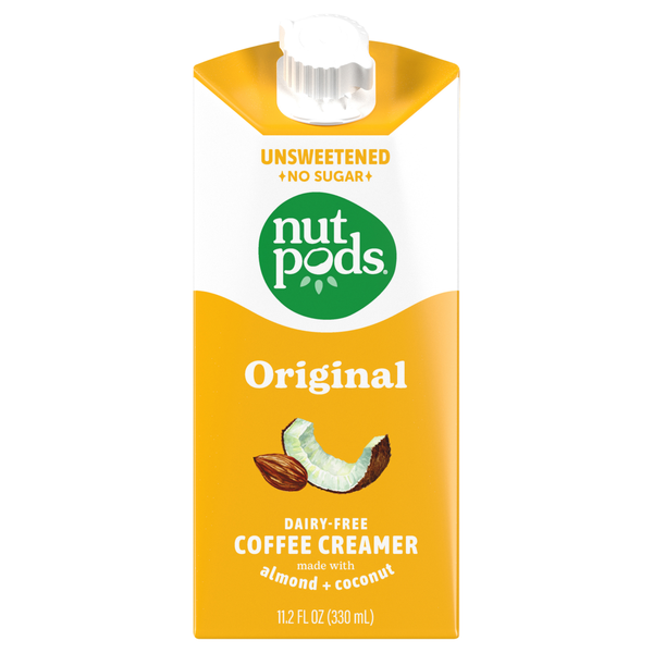 nutpods Dairy Free Unsweetened Original Flavored Almond + Coconut Creamer