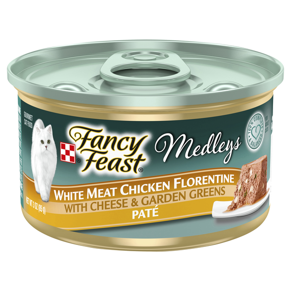 Save on Fancy Feast Medleys Wet Cat Food Chicken Florentine Pate w/Cheese & Greens Order Online