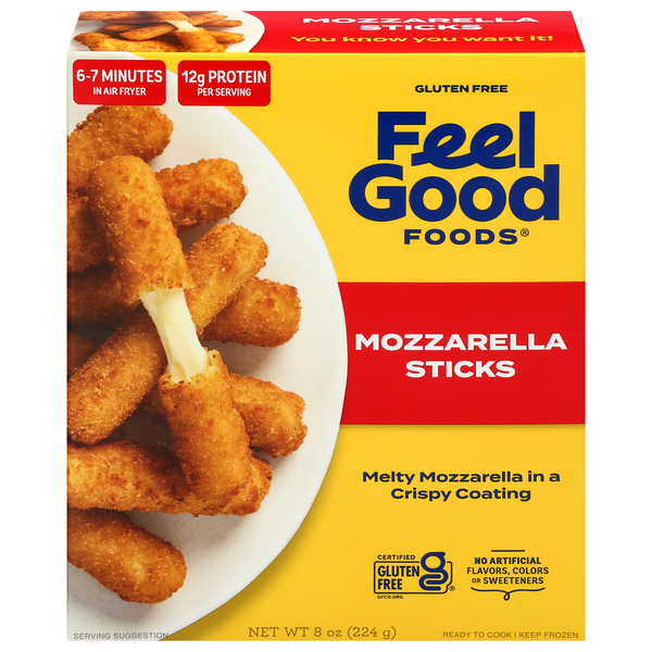 Feel Good Foods Gluten Free Mozzarella Sticks Frozen