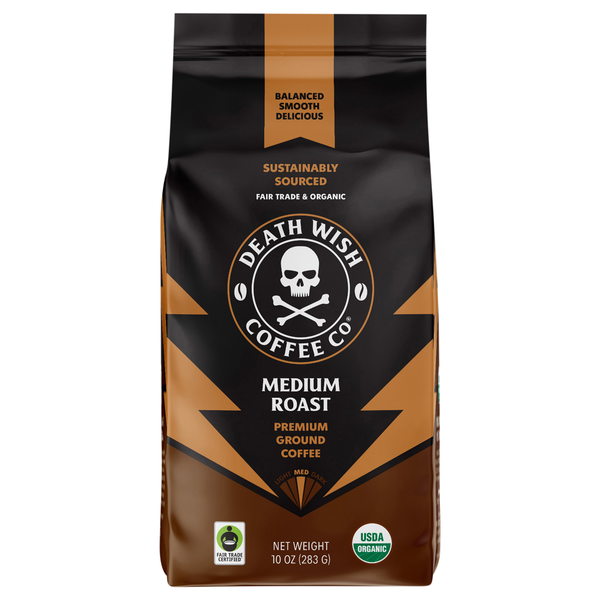 Death Wish Medium Roast Ground Coffee