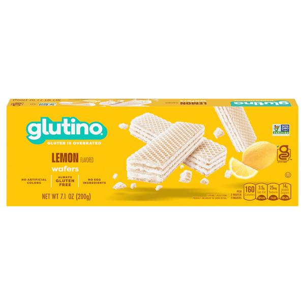 Glutino Gluten Free Lemon Wafers Cookies