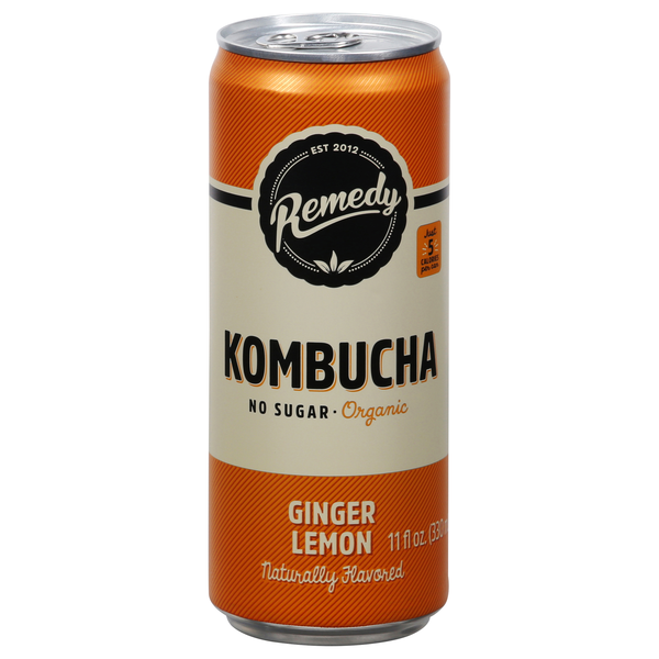 Save on Remedy Ginger Lemon Kombucha No Sugar Organic Order Online