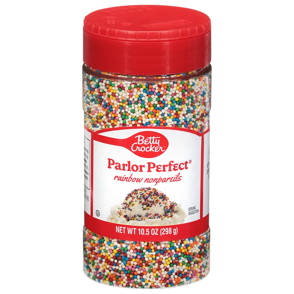 Betty Crocker Parlor Perfect Ice Cream Rainbow Sprinkles