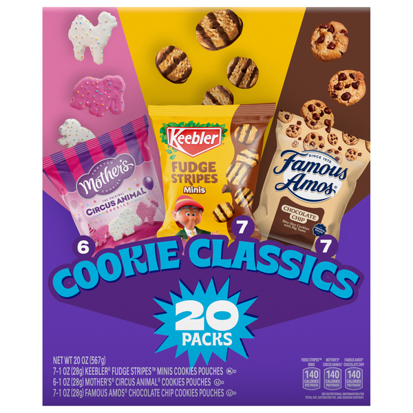 Ferrero Cookie Classics Variety (Circus/Fudge Stripes/Famous Amos) - 20 ct