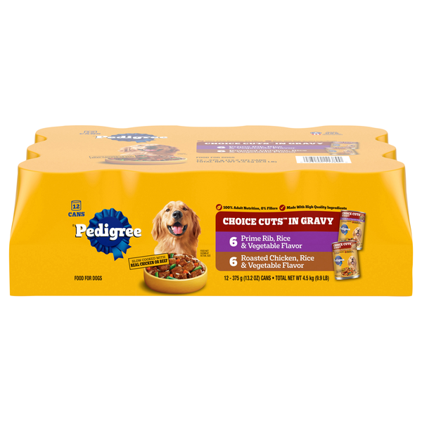 PEDIGREE Choice Cuts in Gravy Variety Pack Adult Wet Dog Food Pouch 12 ct
