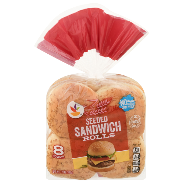 Stop & Shop Seeded Sandwich Rolls - 8 ct