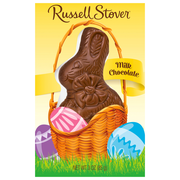 Russell Stover Solid Milk Chocolate Bunny Easter Candy