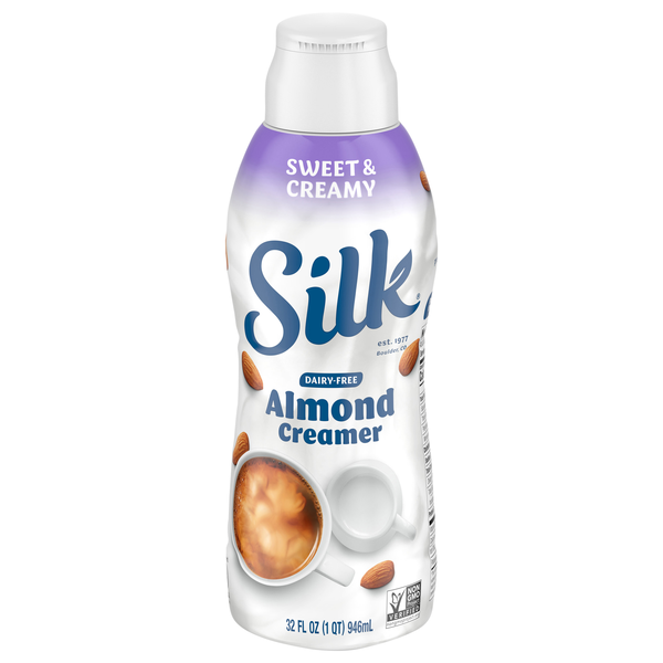 Silk Dairy Free Sweet & Creamy Flavored Almondmilk Coffee Creamer
