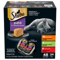 SHEBA Perfect Portions Pate Wet Cat Food Variety Twin Packs - 48 ct