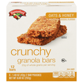 Hannaford Crunchy Oats & Honey Granola Bars - 6 ct