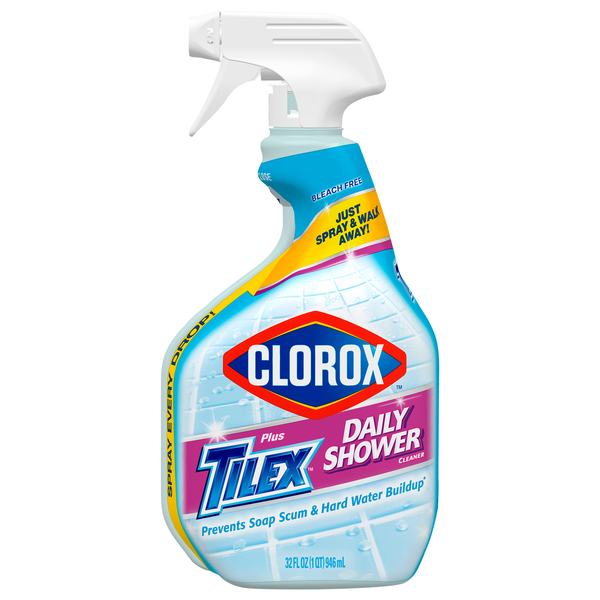 Clorox Plus Tilex Daily Shower Cleaner Bleach Free Trigger Spray