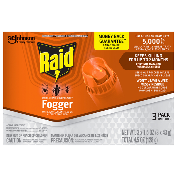 Raid Concentrated Deep Reach Fogger Aerosol