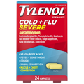 Tylenol Adults Cold + Flu Severe Acetaminophen Pain Relief Caplets