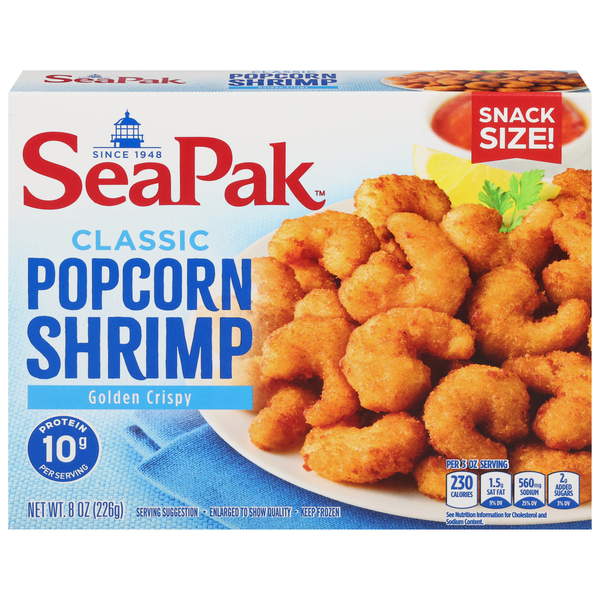 SeaPak Classic Popcorn Shrimp Snack Size Frozen