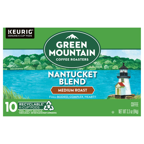 Green Mountain Nantucket Blend Medium Roast Coffee K-Cup Pods