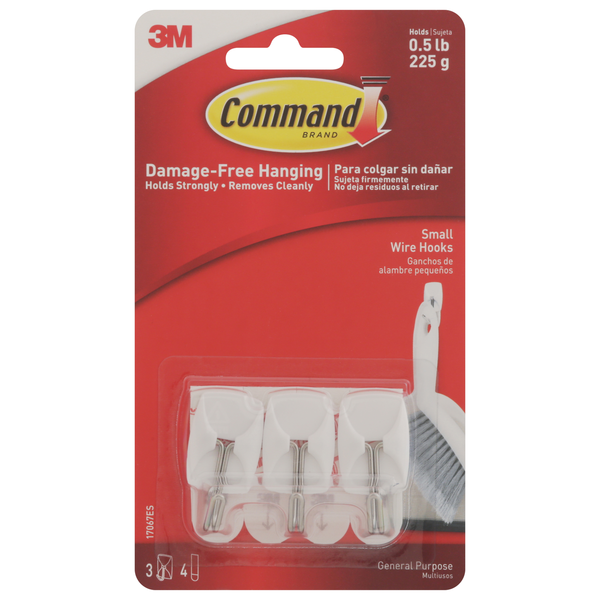 Command 3M Wire Hooks Small