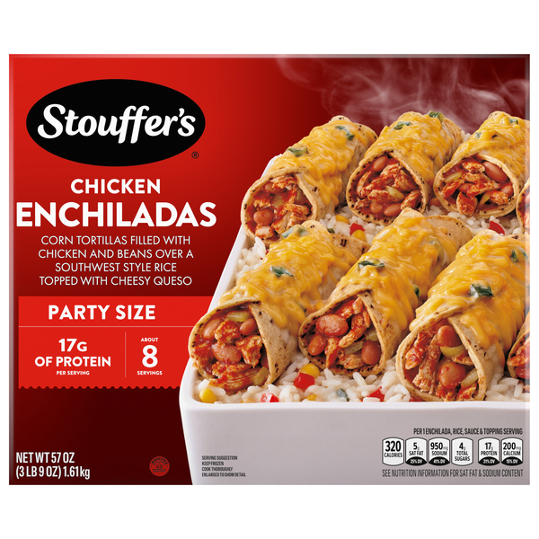 Stouffer's Cantina Style Chicken Enchiladas Party Size Frozen Meal