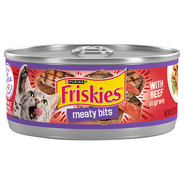 Friskies Meaty Bits Beef in Gravy Adult Wet Cat Food