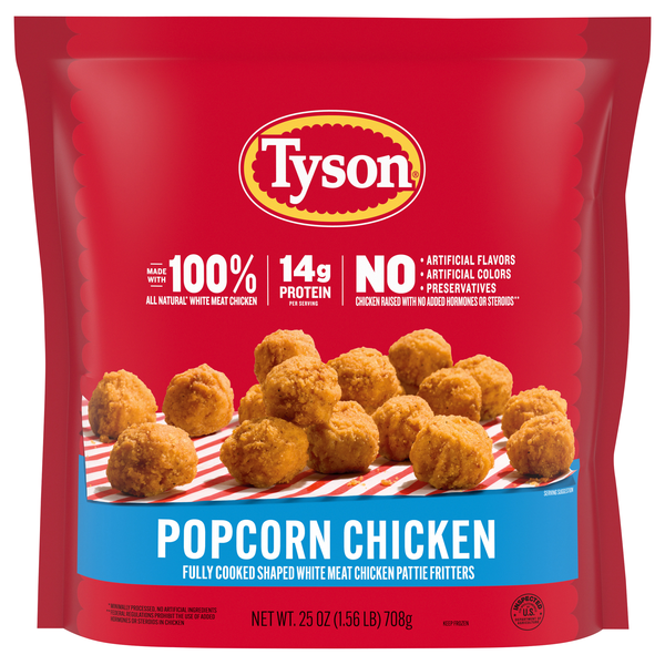 Tyson Breaded Popcorn Chicken Frozen
