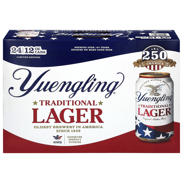 Yuengling Traditional Lager Beer - 24 pk