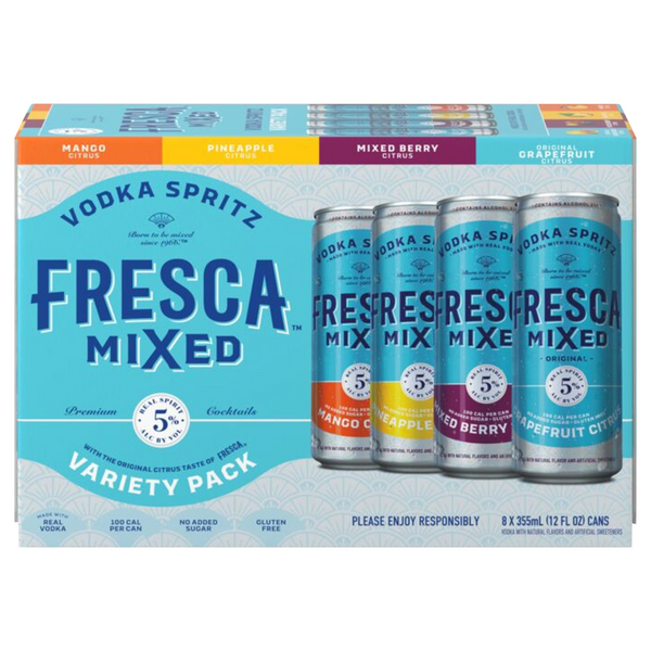 Fresca Mixed Vodka Spritz Cocktail Variety Pack - 8 pk