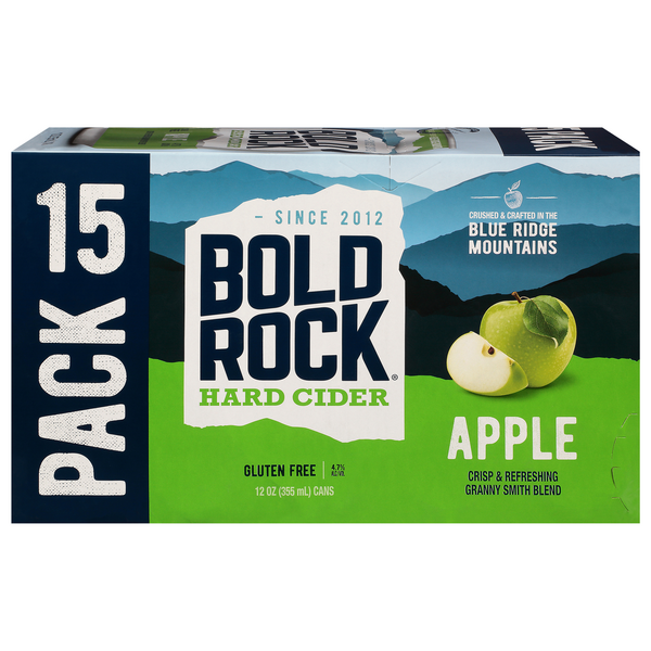 Save on Bold Rock Apple Hard Cider Gluten Free 15 pk Order Online