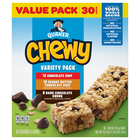 Quaker Chewy Granola Bars Variety Pack - 30 ct