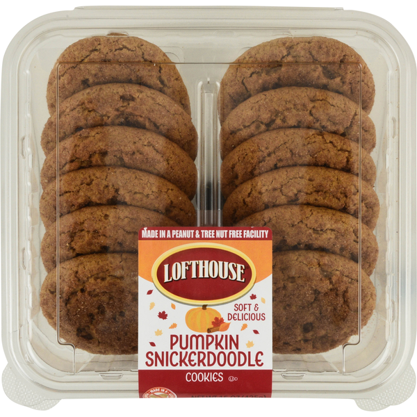 Lofthouse Pumpkin Snickerdoodle Cookies - 12 ct