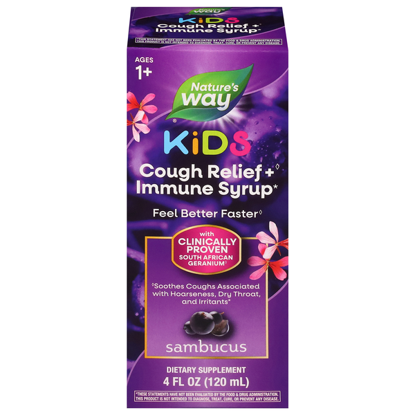 Nature's Way Sambucus Relief For Kids Cough Syrup
