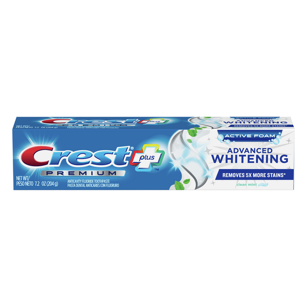 Save on Crest Plus Premium Advanced Whitening Toothpaste Mint Order Online Delivery GIANT