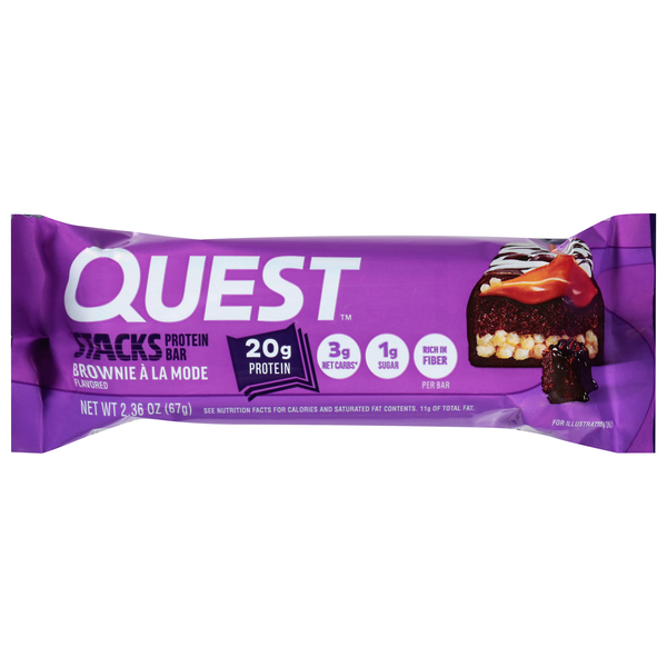 Quest Stacks Brownie A La Mode Flavored Protein Bar