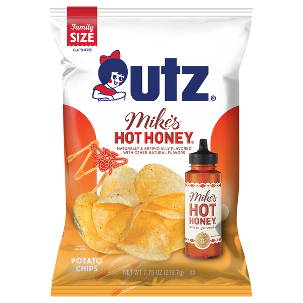 Utz Mike's Hot Honey Potato Chips Family Size