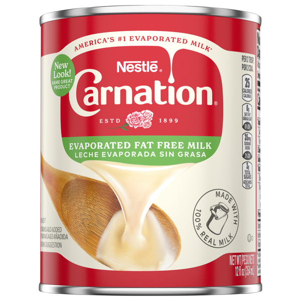 Carnation Evaporated Milk Fat Free Vitamins A & D Added