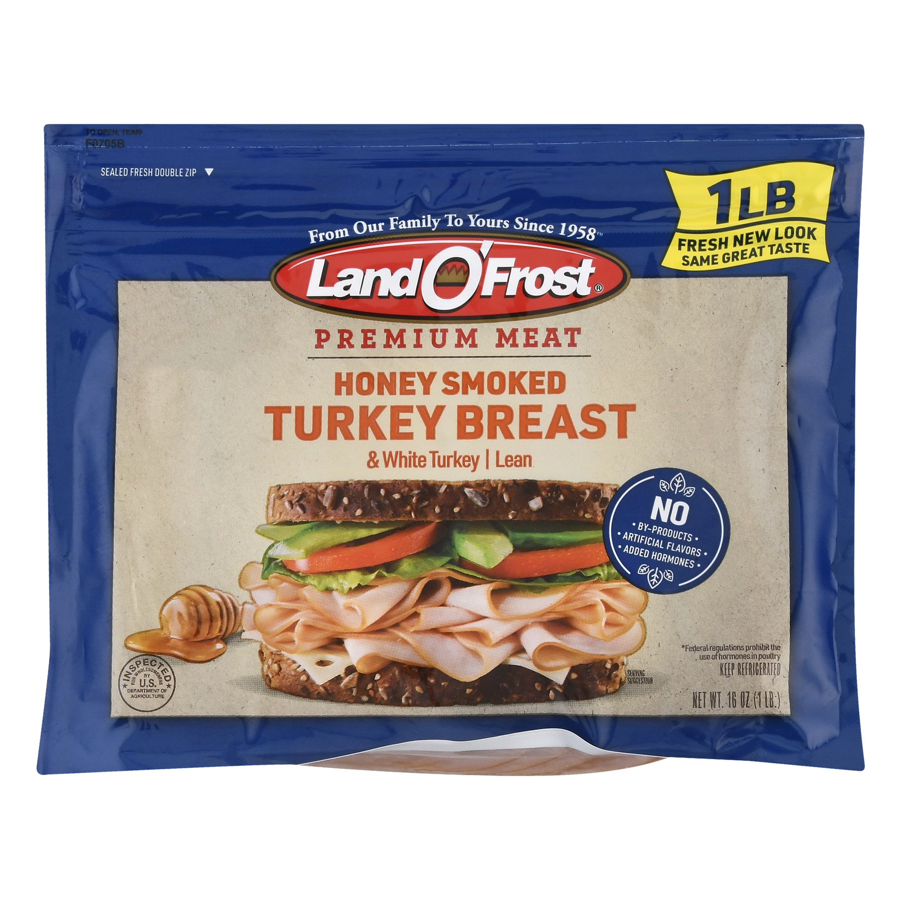 Land O'Frost Land O'Frost Premium Lean Honey Smoked Turkey Breast Sliced